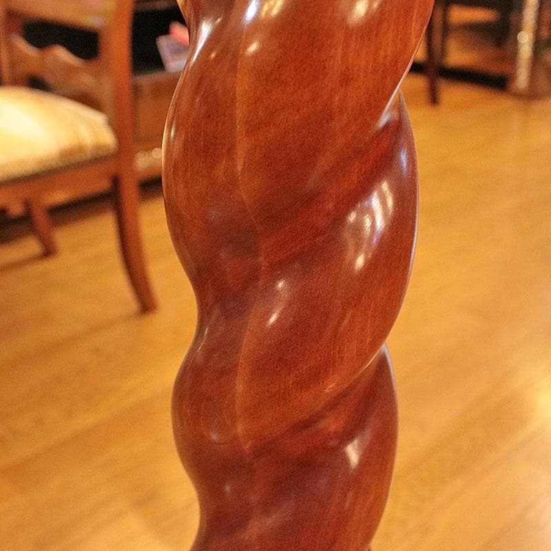 ディスプレイスタンド 木製飾り台 ツイスト支柱 699-549