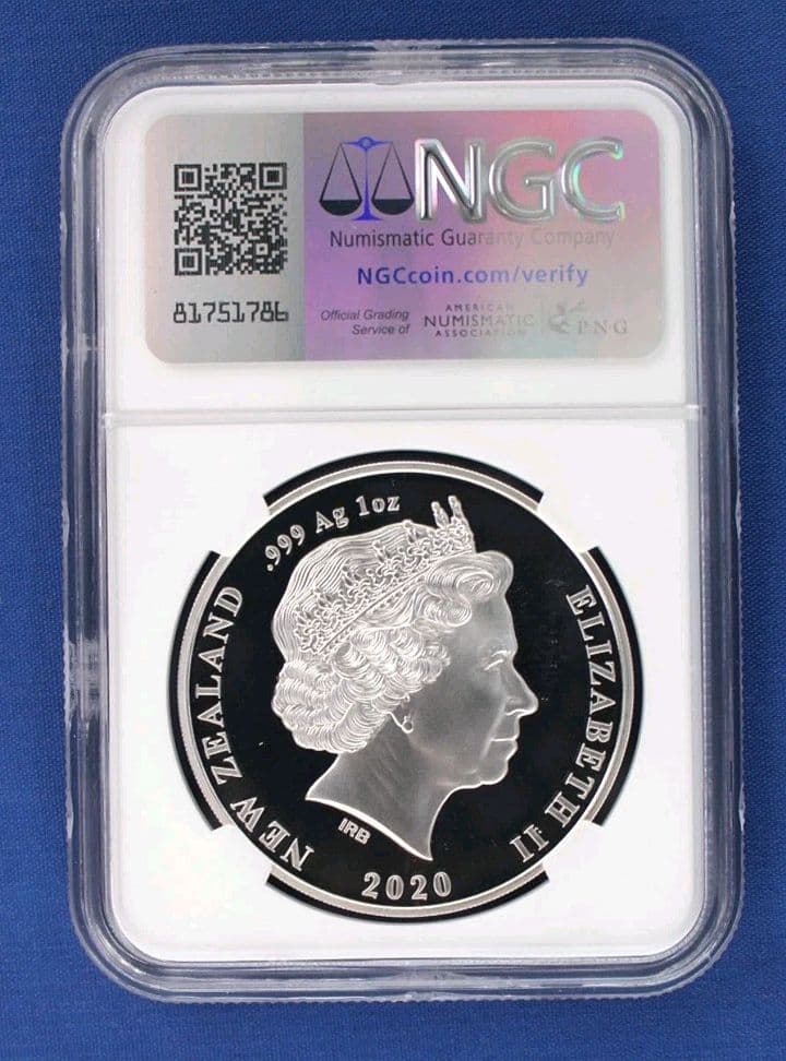 ngc 2020 ニュージーランド 東京オリンピック 1オンス　銀貨 1000枚
