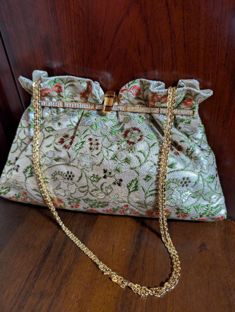 値下げしました　龍村普　バッグ 早雲寺文台裂　礼装、パーティー