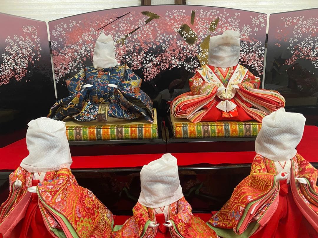 まこちゃん様【送料込・国産】お雛様　5人飾　東玉　王朝物語　春陽　【地域限定】