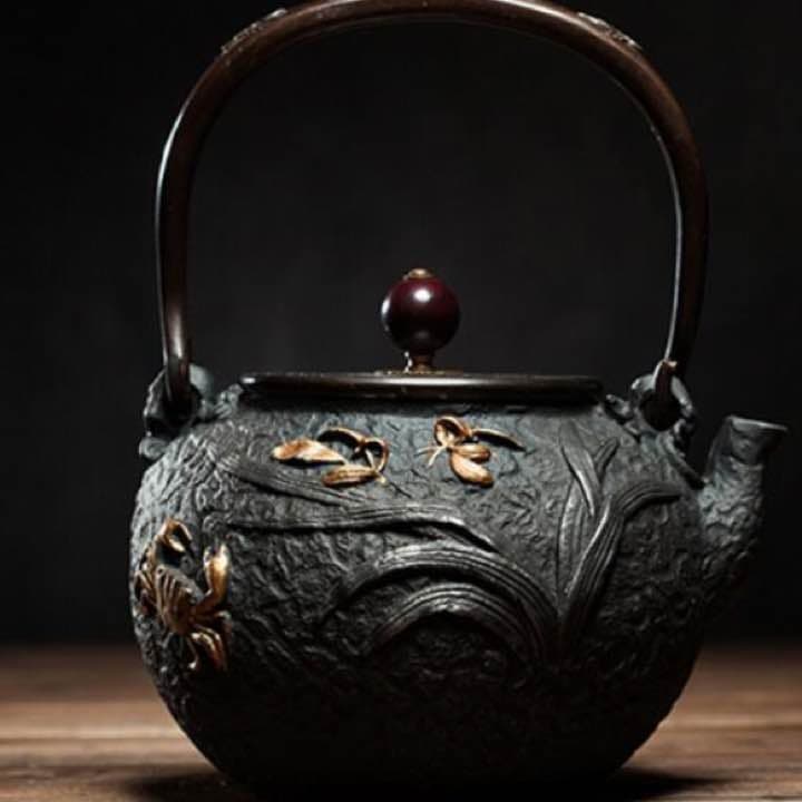 鉄器 急須 伝統工芸 手作り 鉄分補給 鉄瓶　YZS-060