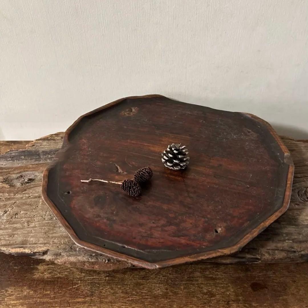 李朝十二角膳天板その69盆.古道具.骨董品.韓国骨董. Antique.酒器盆