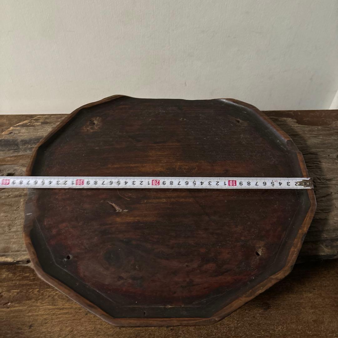 李朝十二角膳天板その69盆.古道具.骨董品.韓国骨董. Antique.酒器盆