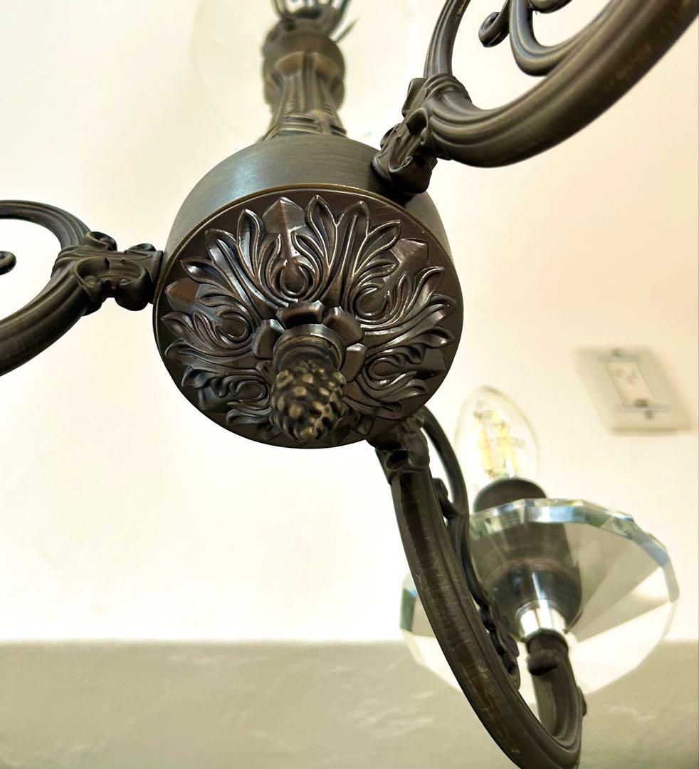 (真鍮)シャンデリア 3灯 クラシックデザイン(handle)