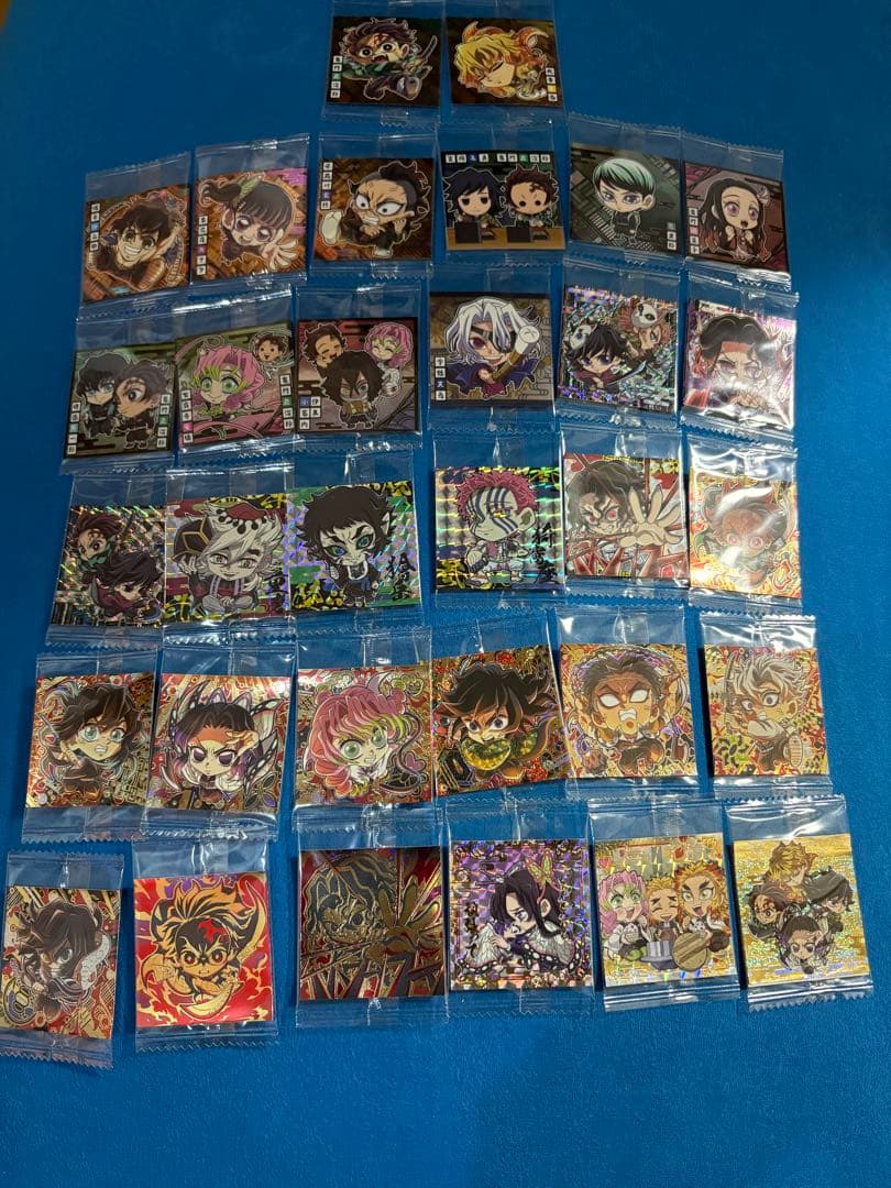 鬼滅の刃　ウエハース　シール　コンプリート　冨岡義勇　胡蝶しのぶ　時透無一郎