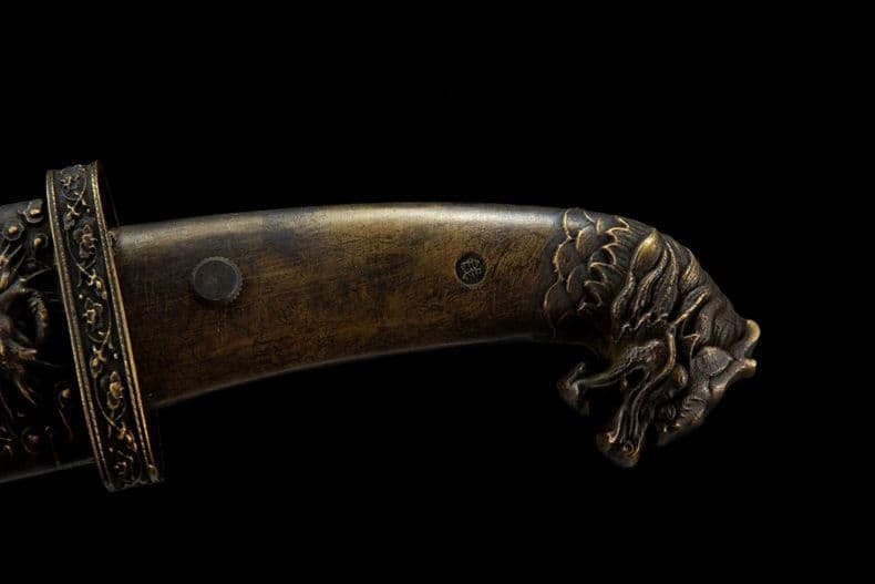 モンゴル刀 短刀 古兵器 武具　刀装具 護身工具 手鍛造打 鋼刀 冷兵器 装飾用