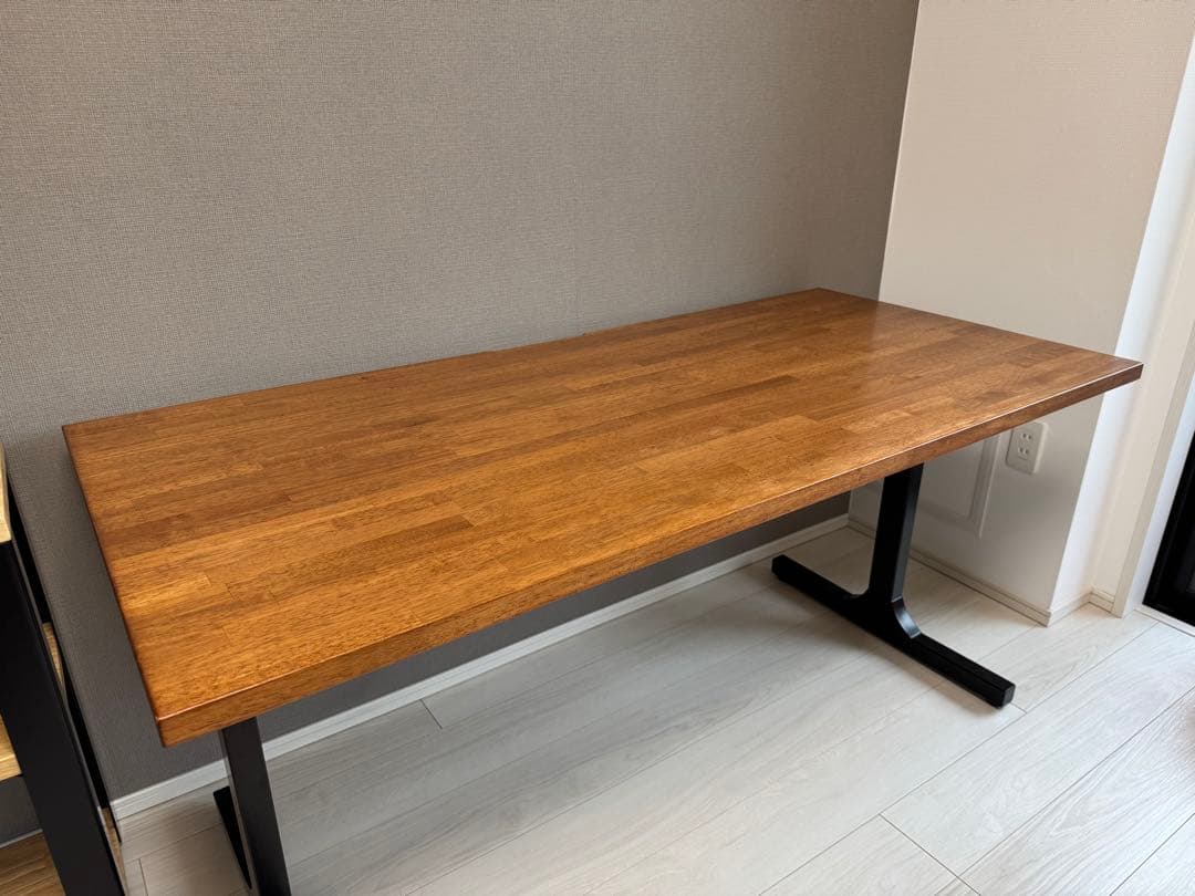 kanademono THE TABLE デスク ラバーウッド ブラウン