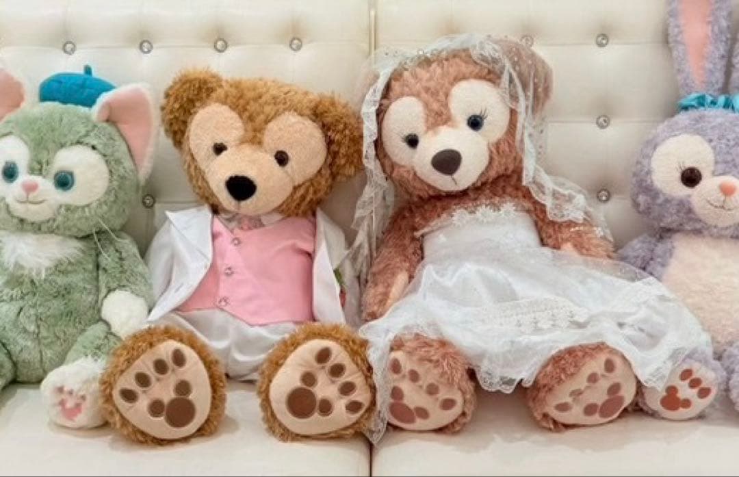 ダッフィー　シェリーメイMサイズ　ウェディングコスチュームセット