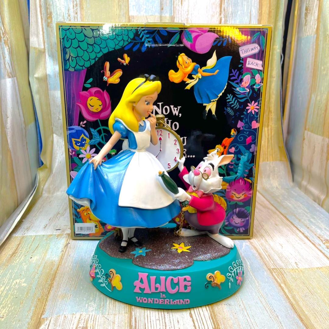 激レア★不思議の国のアリス Alice 白うさぎ 時計 ビッグフィギュア