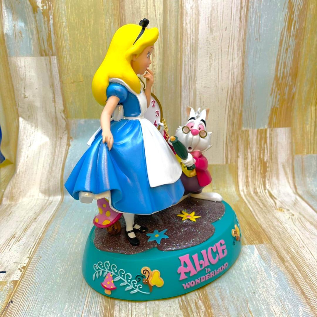 激レア★不思議の国のアリス Alice 白うさぎ 時計 ビッグフィギュア