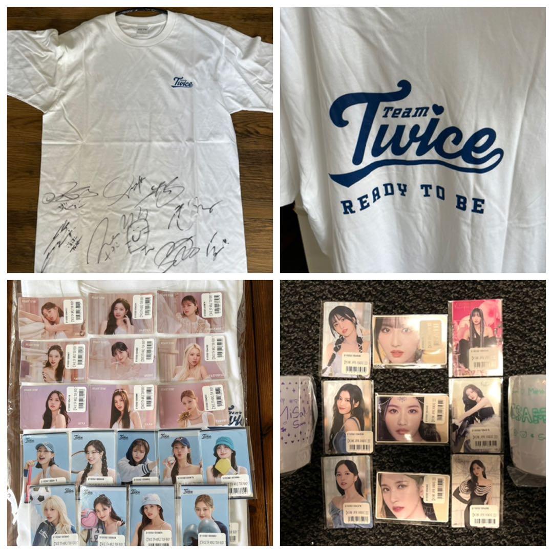 Twice READY TO BE オンラインくじ C賞　サイン入り Tシャツ