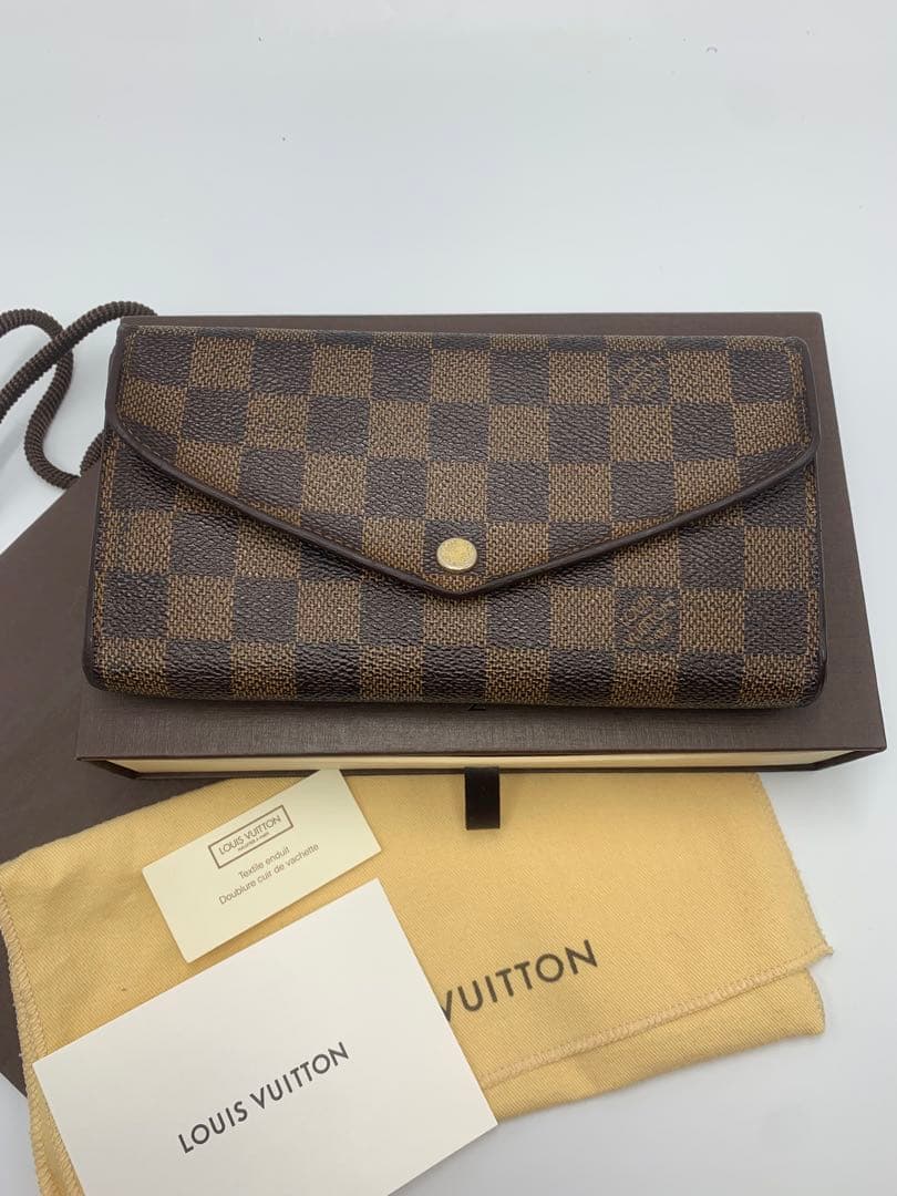 ✨ルイヴィトン✨ポルトフォイユ　サラ　ダミエ　カード16枚　長財布 P55