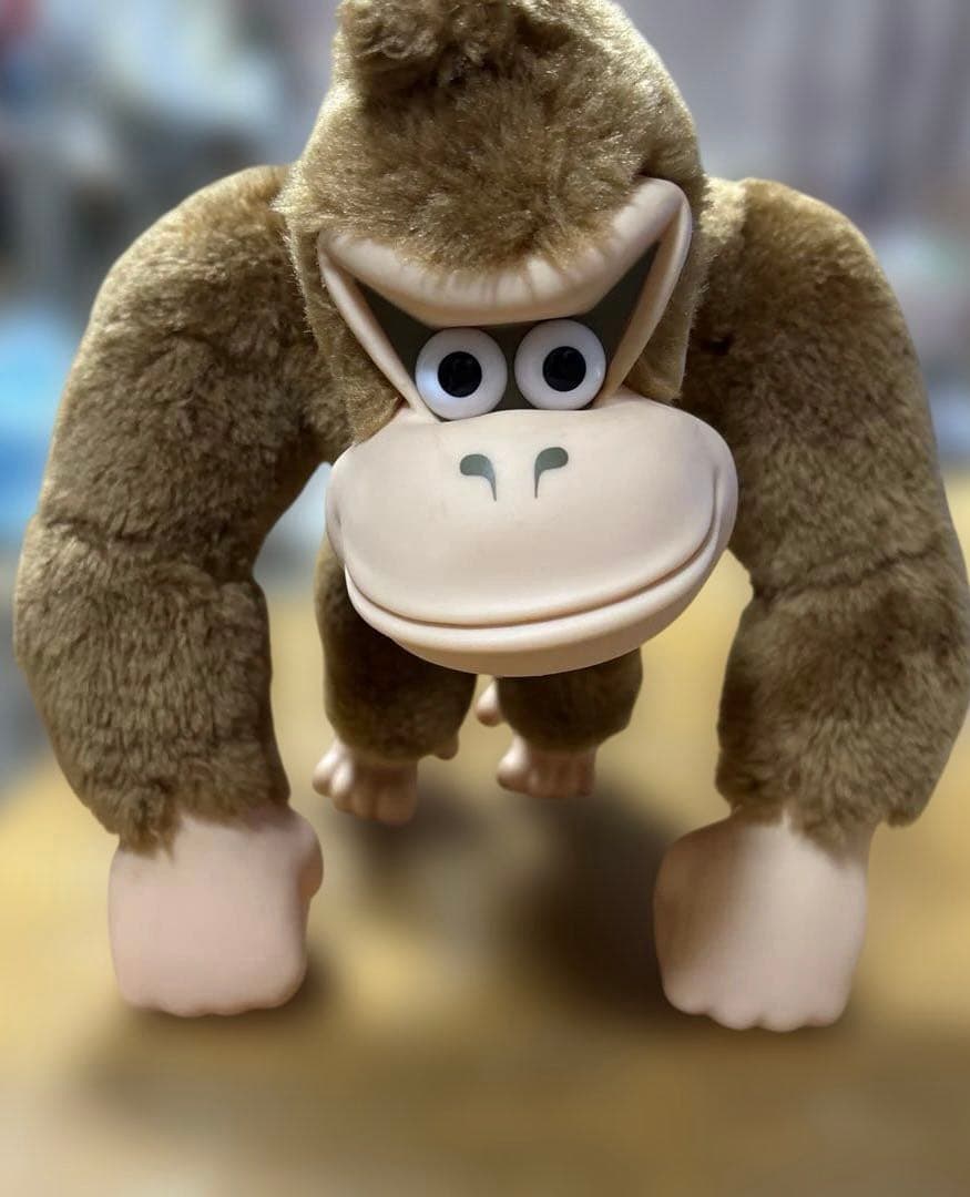 希少品 1994年 アクションポーズ 特大ドンキーコング ソフビ レトロ