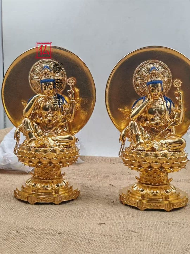 【修縁堂】極上質 如意輪観音 はり金 鎮宅辟邪 密教法具 真言宗