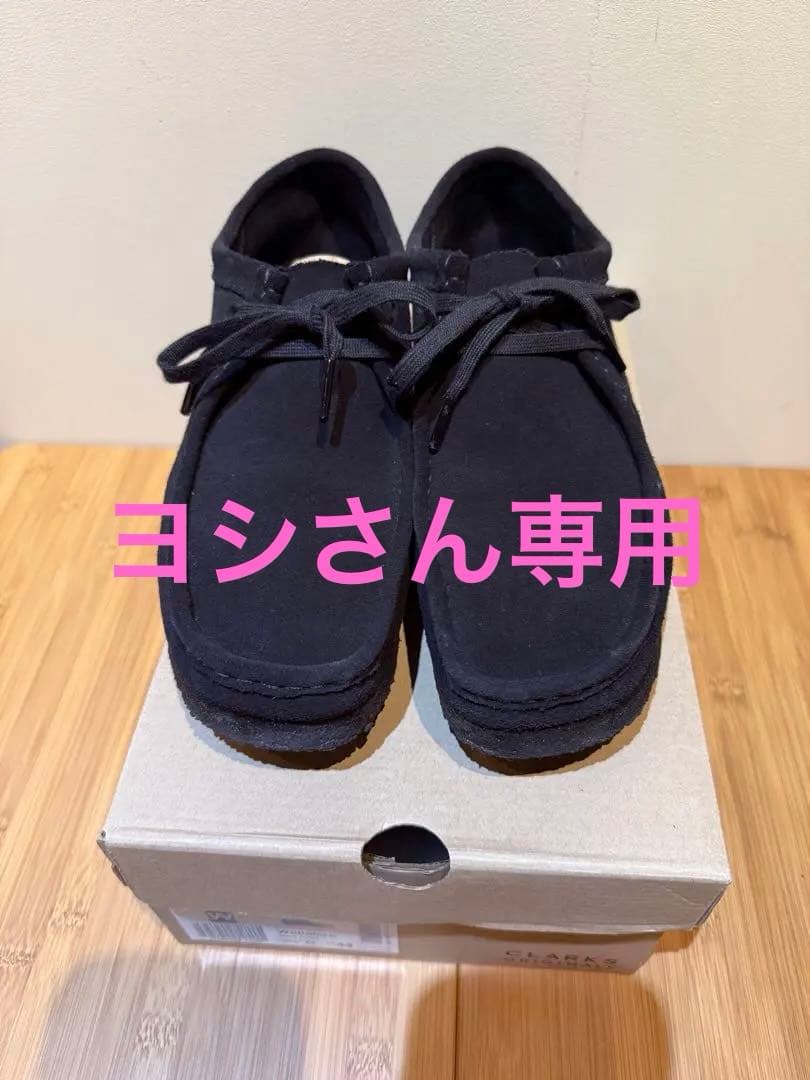 clarks ワラビー　ローカット　ブラック　28.5cm