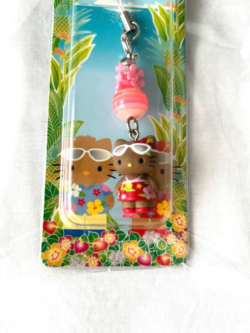 レア　Sanrio ハローキティ　ご当地キティ日焼けキティ　限定　ストラップ