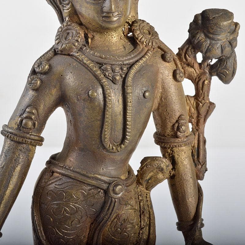 仏教美術　古銅鍍金　チベット仏　仏像　置物　V　R4580