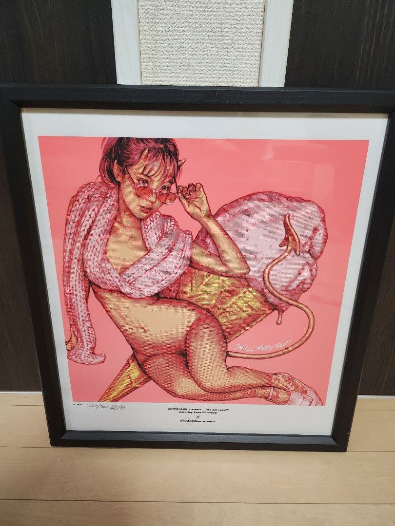 桃乃木かな 額装済シルクスクリーンポスター ロッキンジェリービーン