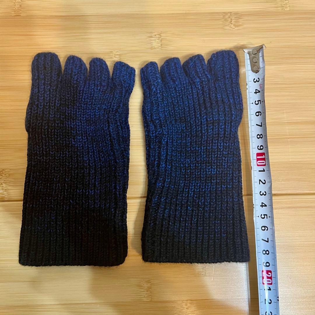 【 UNDERCOVER 】ハーフフィンガー グラデーションニット 手袋