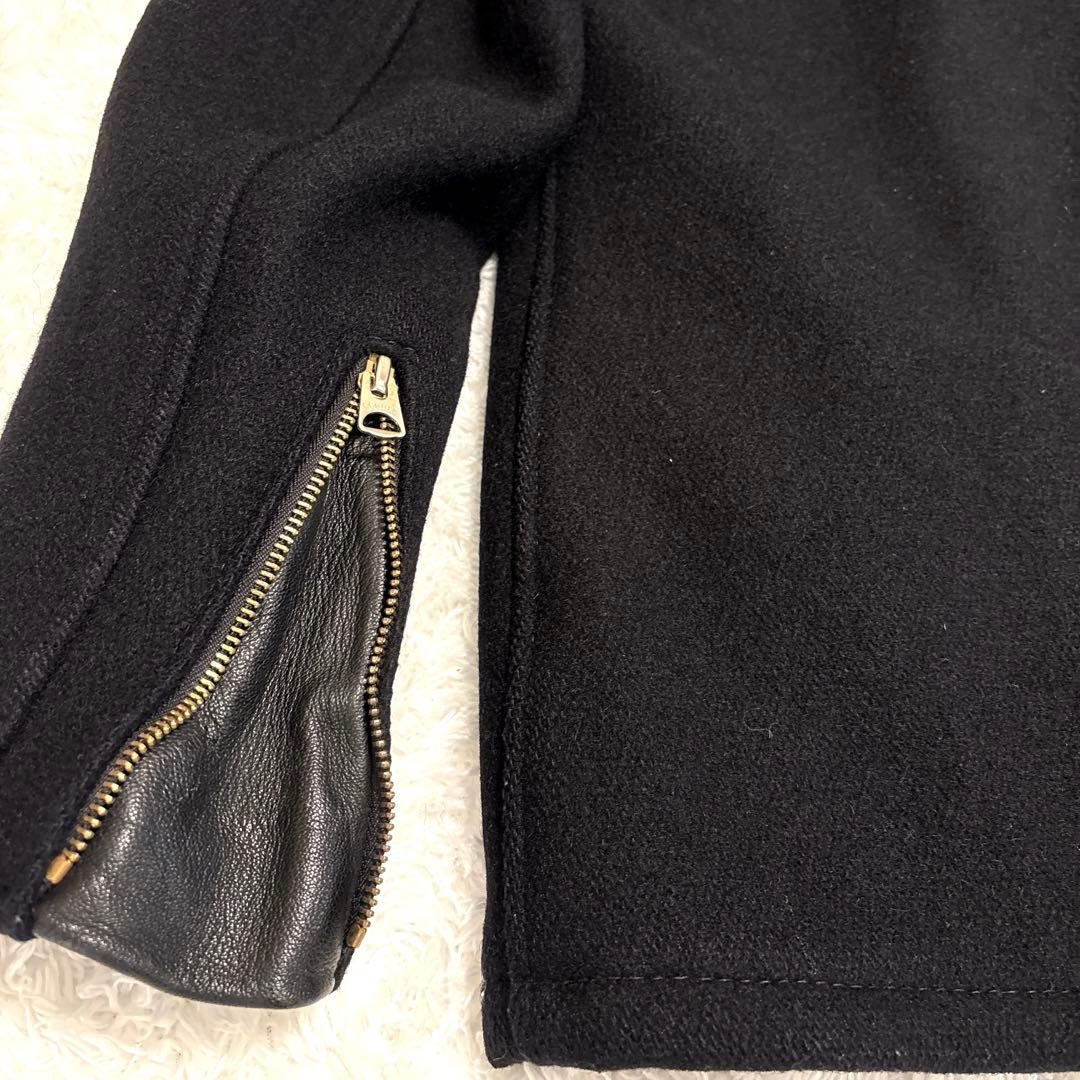 Schott ショット USA製 ウール ライダースコート シングル ブラック