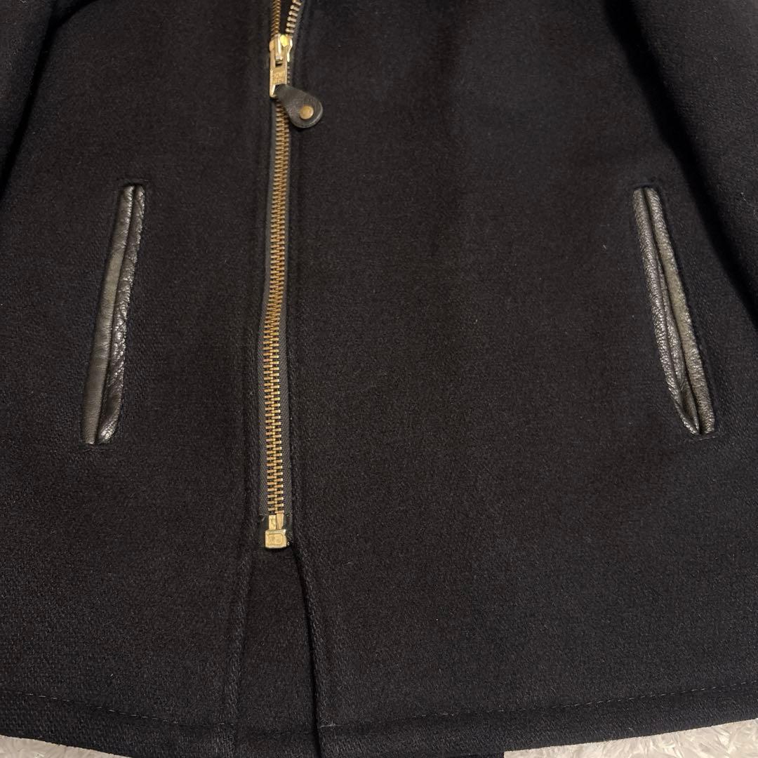 Schott ショット USA製 ウール ライダースコート シングル ブラック