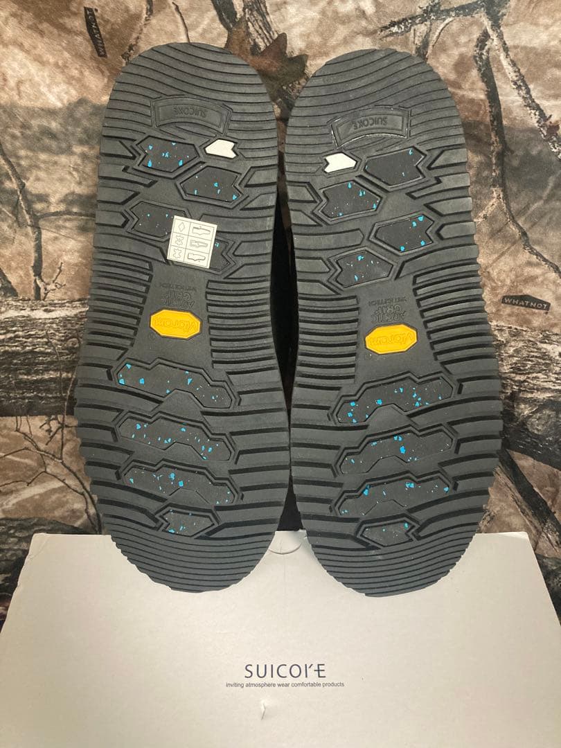 スイコック　ムートンモカシン　黒　28cm