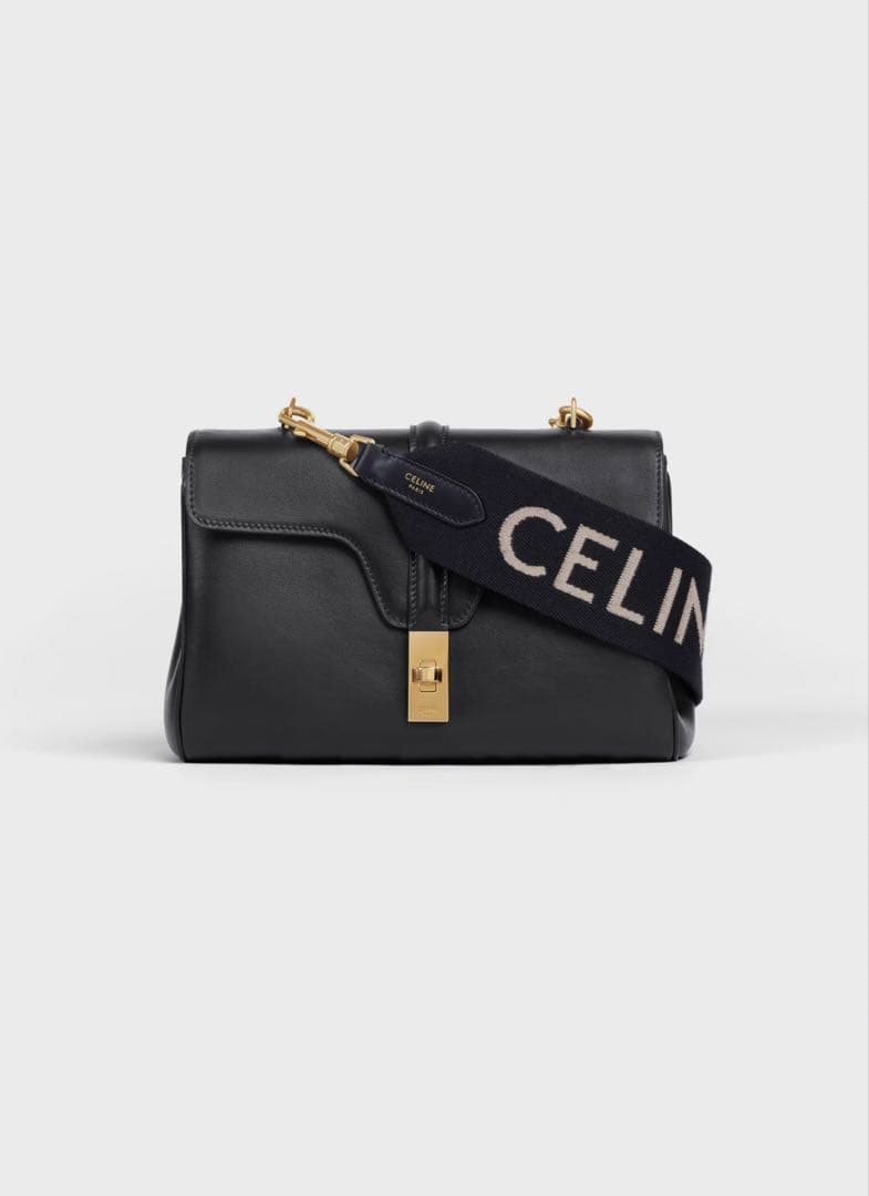 CELINEジャカード ロングストラップ / ウール