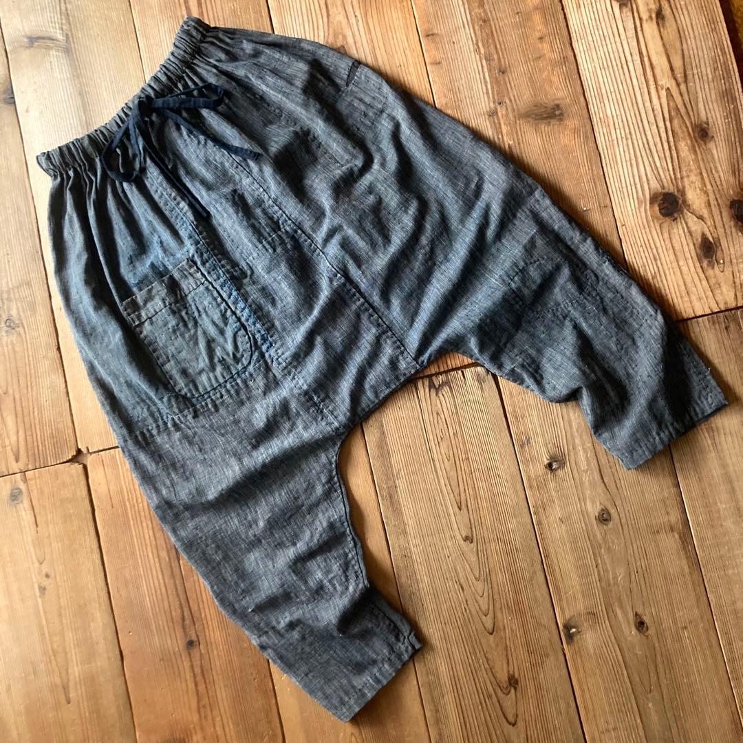 古布 布団皮 襤褸 BORO 木綿 ピエロもんぺ サルエル モンキーパンツ