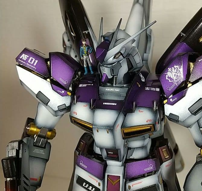 ガンプラ　ハイニューガンダム　mg　全塗装完成品