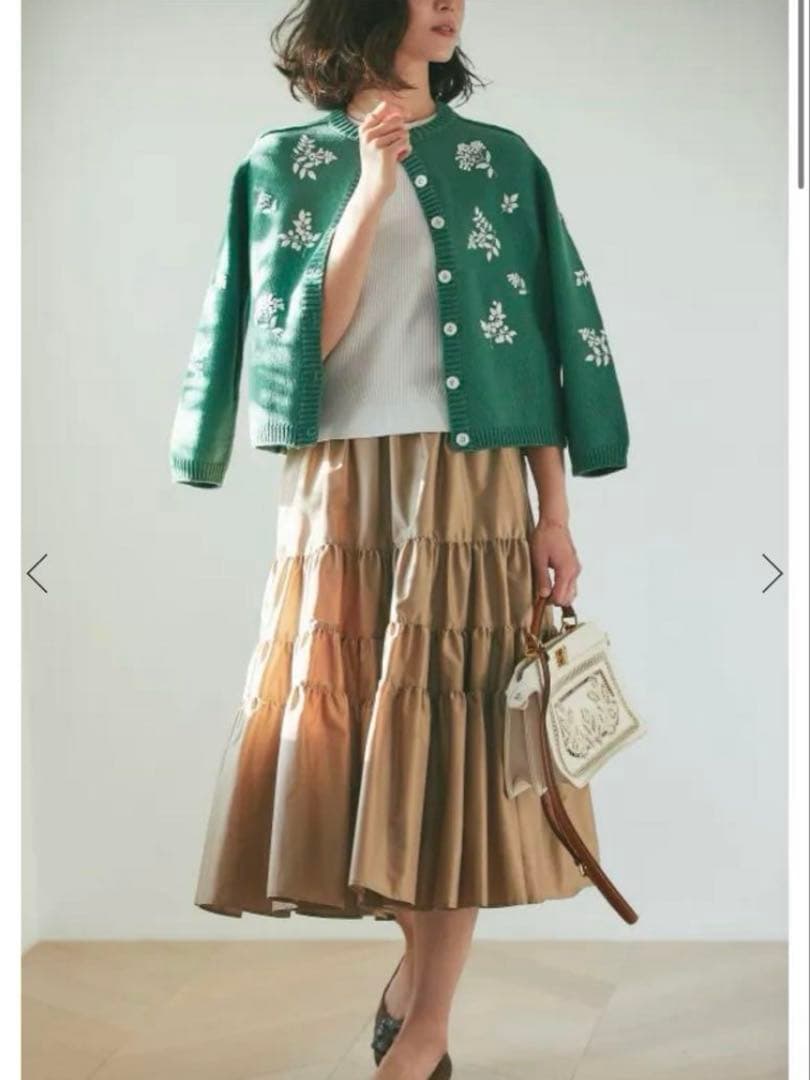 seventen セブンテン タフタティアードスカート　Mサイズ