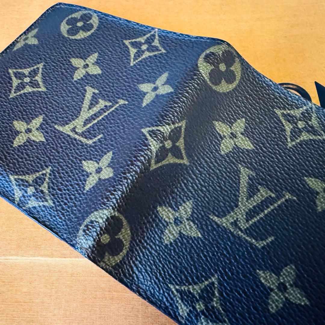 LOUIS VUITTON モノグラム ポルトビエ カルトブルー 折り財布 美品