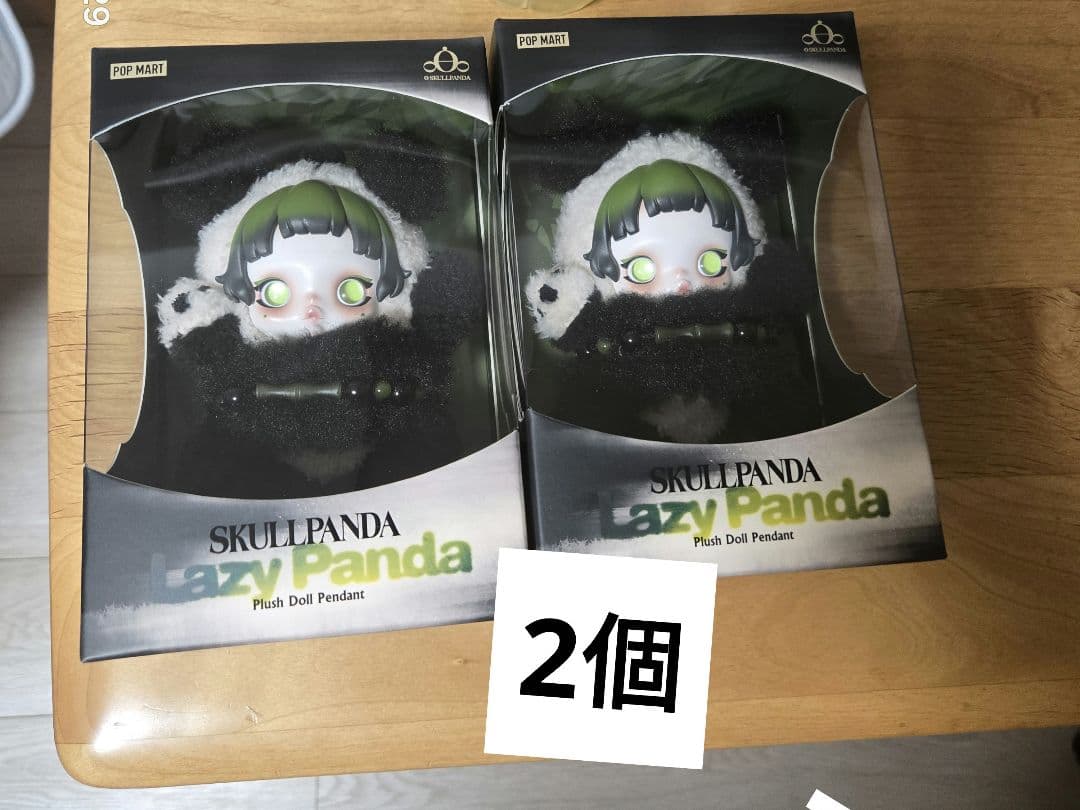 popmart skullpanda lazy pandaペンダント2個