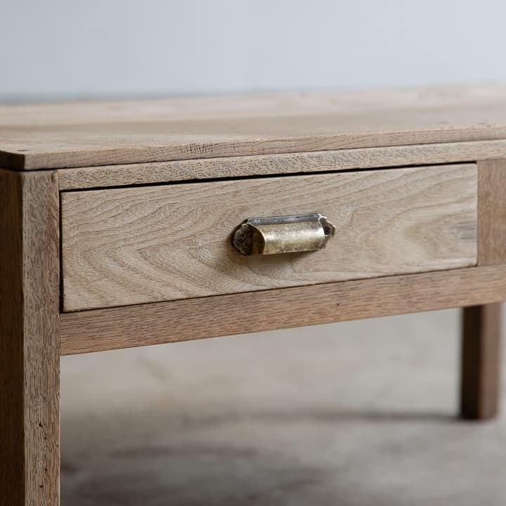 [古家具] 楢の文机 ローテーブル / 展示台 木製家具 座卓 アンティーク什器