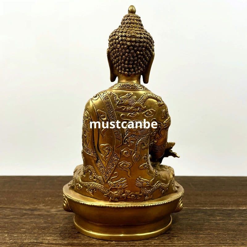 チベット密教仏像 薬師仏 阿弥陀仏 釈迦牟尼仏 三宝仏仏像 銅製品 辟邪開運置物