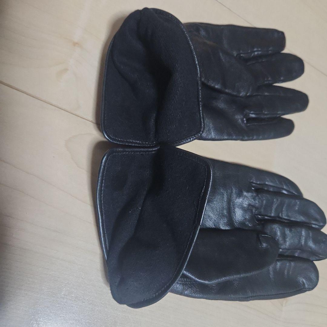 GUCCI ブラック レザー手袋