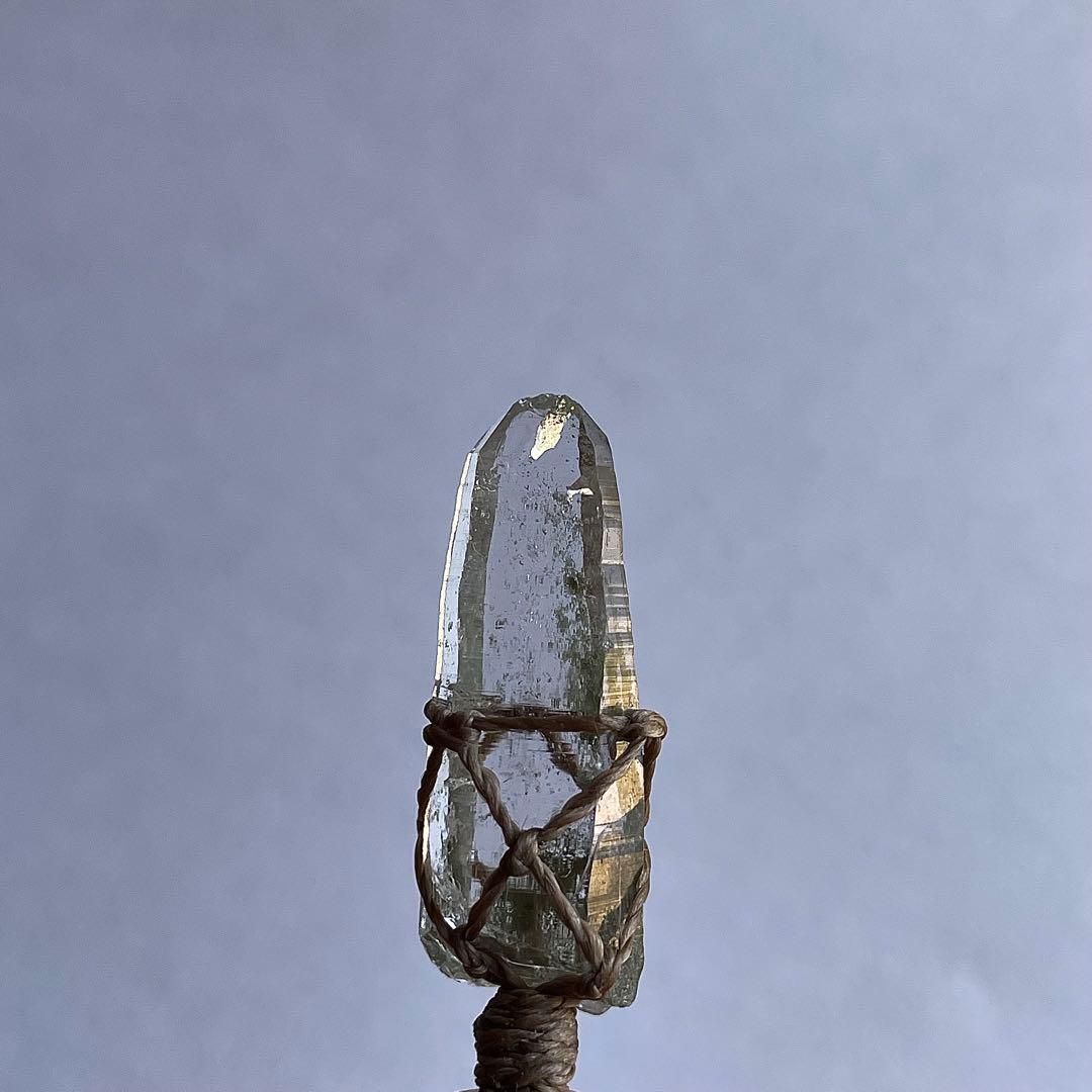 ヒマラヤ水晶 ガネッシュヒマール ＊ マクラメペンダント ネックレス 35