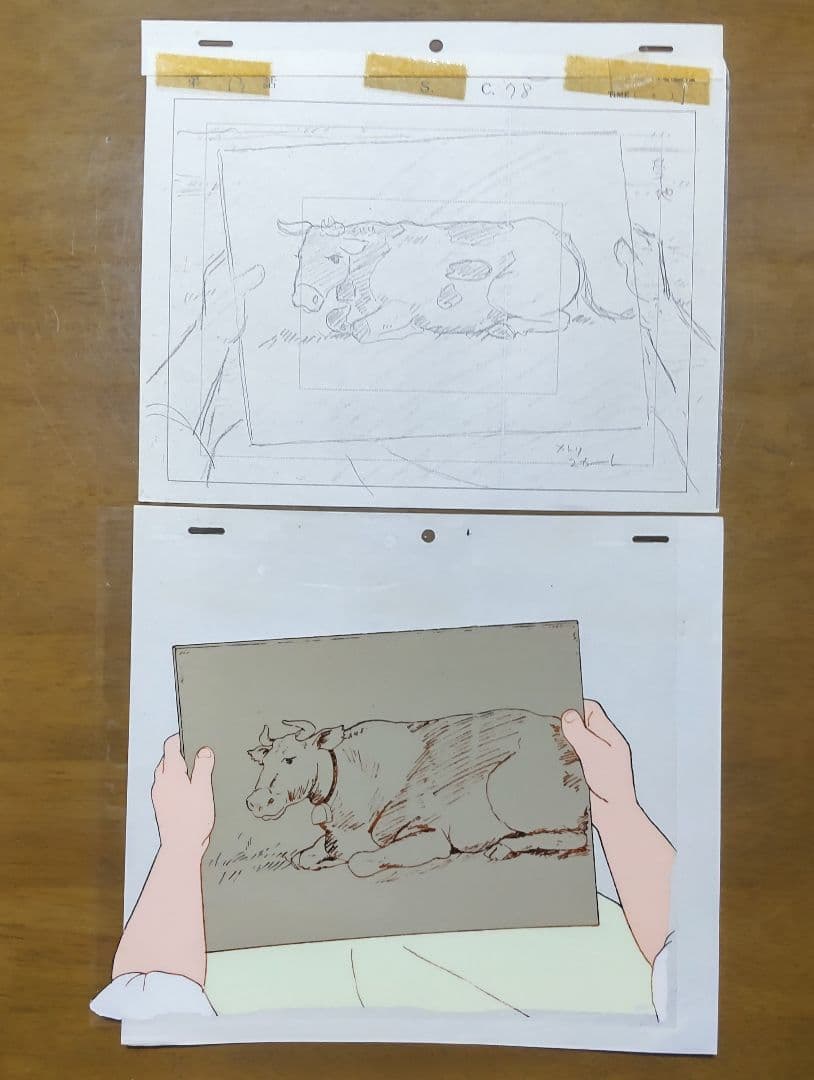 牧場の少女カトリ　セル画、レイアウト、原画