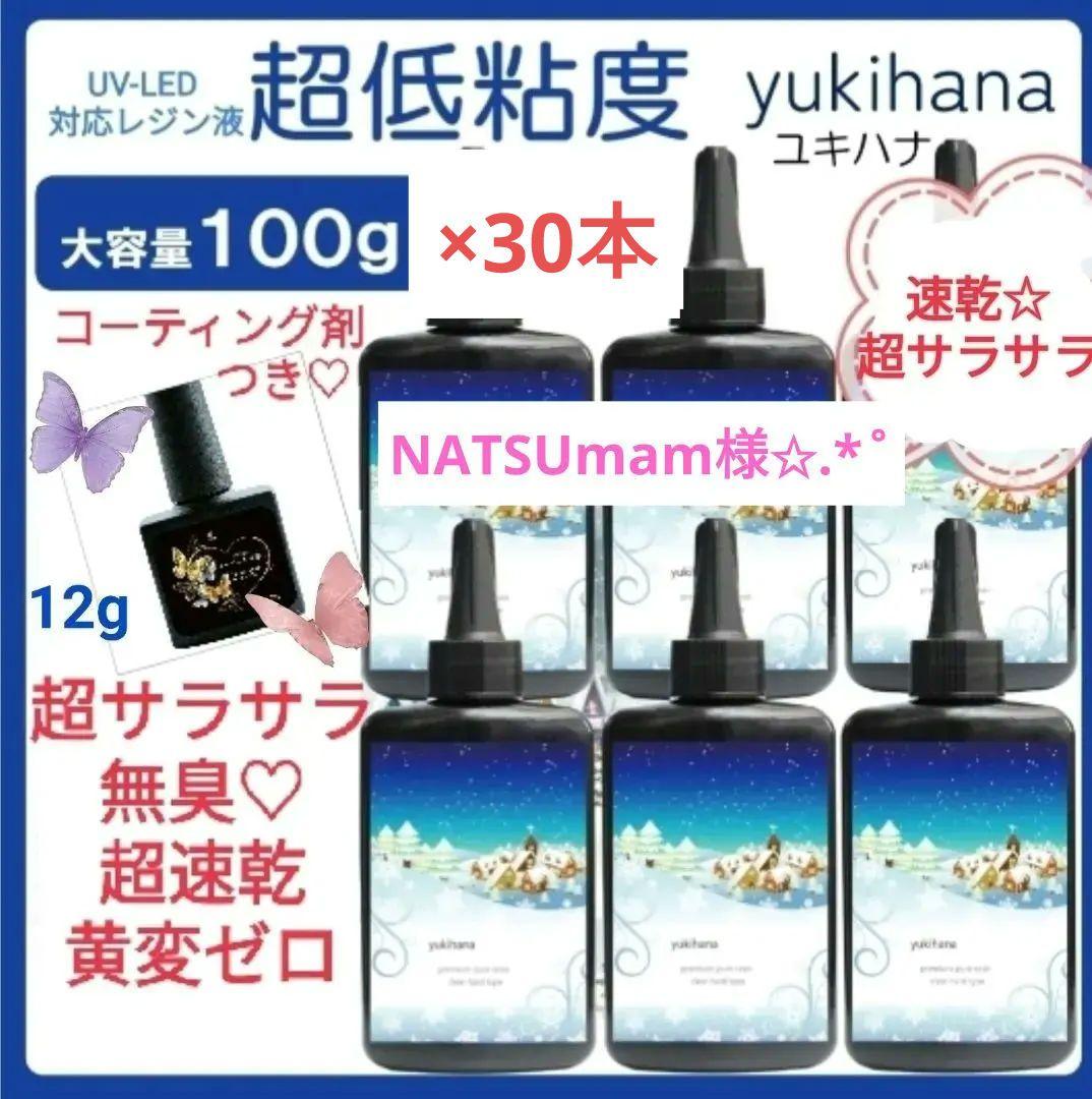 専用レジン液 ユキハナ30本、コーティング剤つき✩.*˚