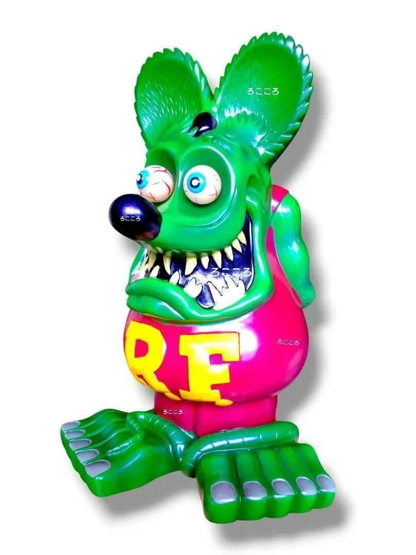 蓄光目玉仕様 ラットフィンク フィギュア 艶パールグリーン＆艶パールレッド