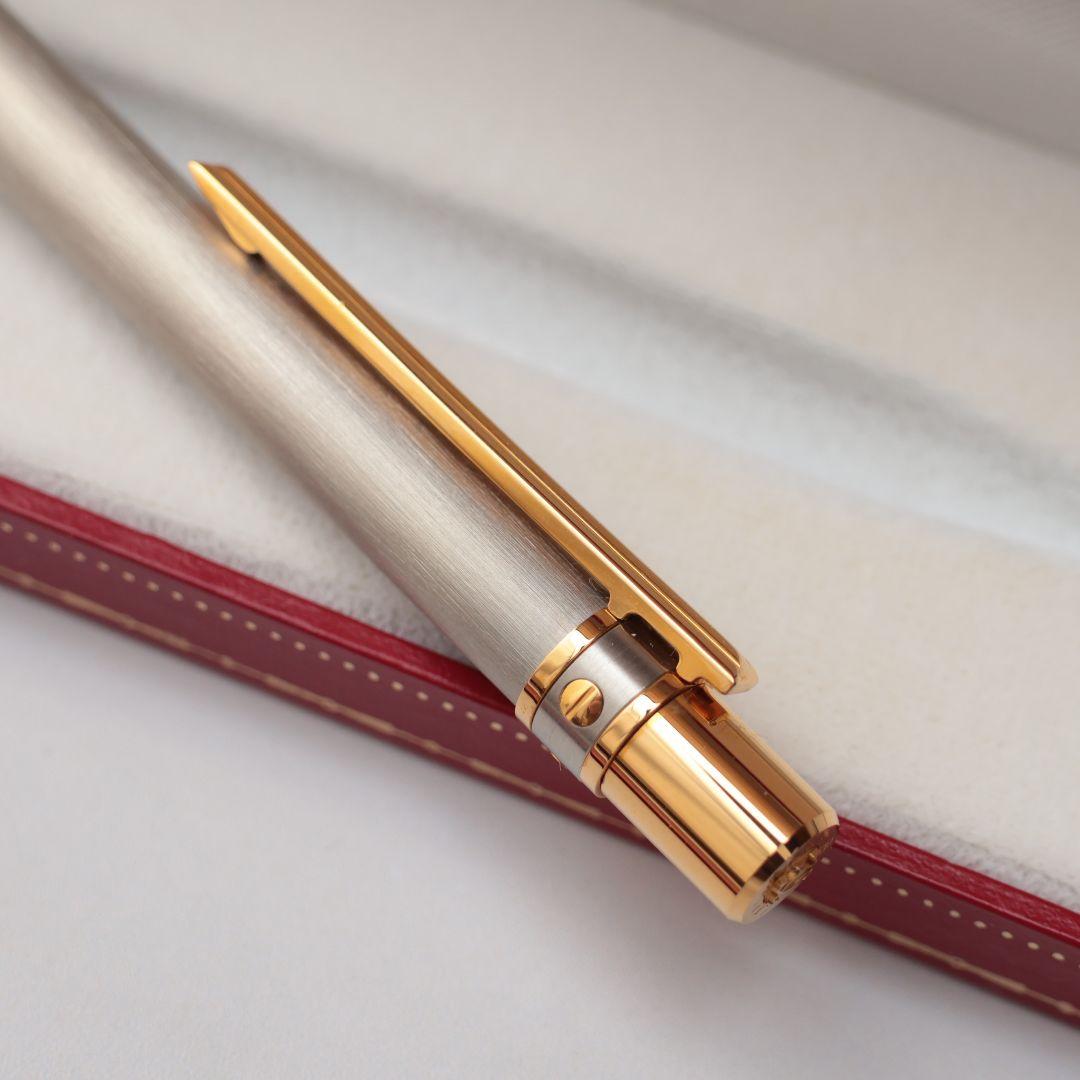 未使用 Cartier ボールペン シルバー ゴールド カルティエ