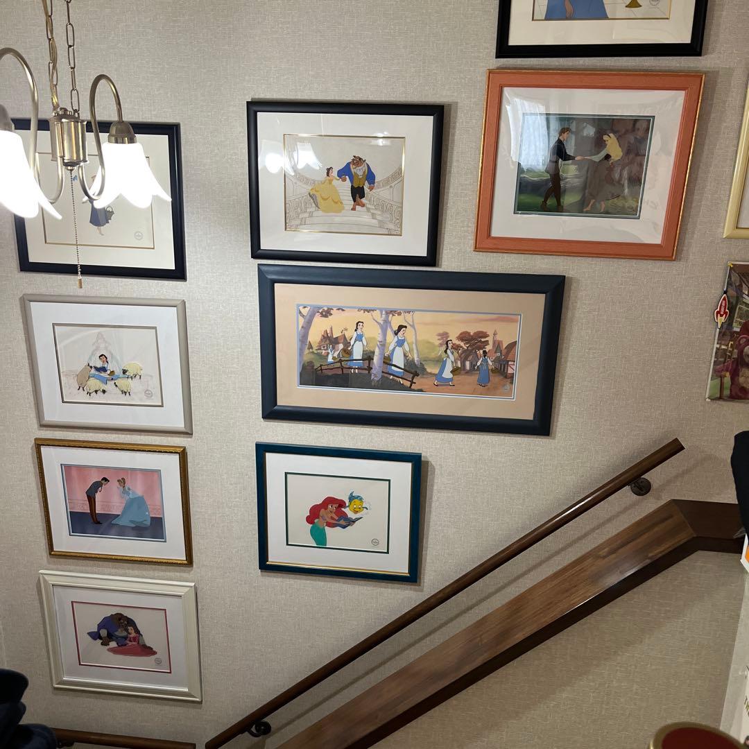 ディズニー　セル画　美女と野獣(ベル) 1991年　スタジオシール付き