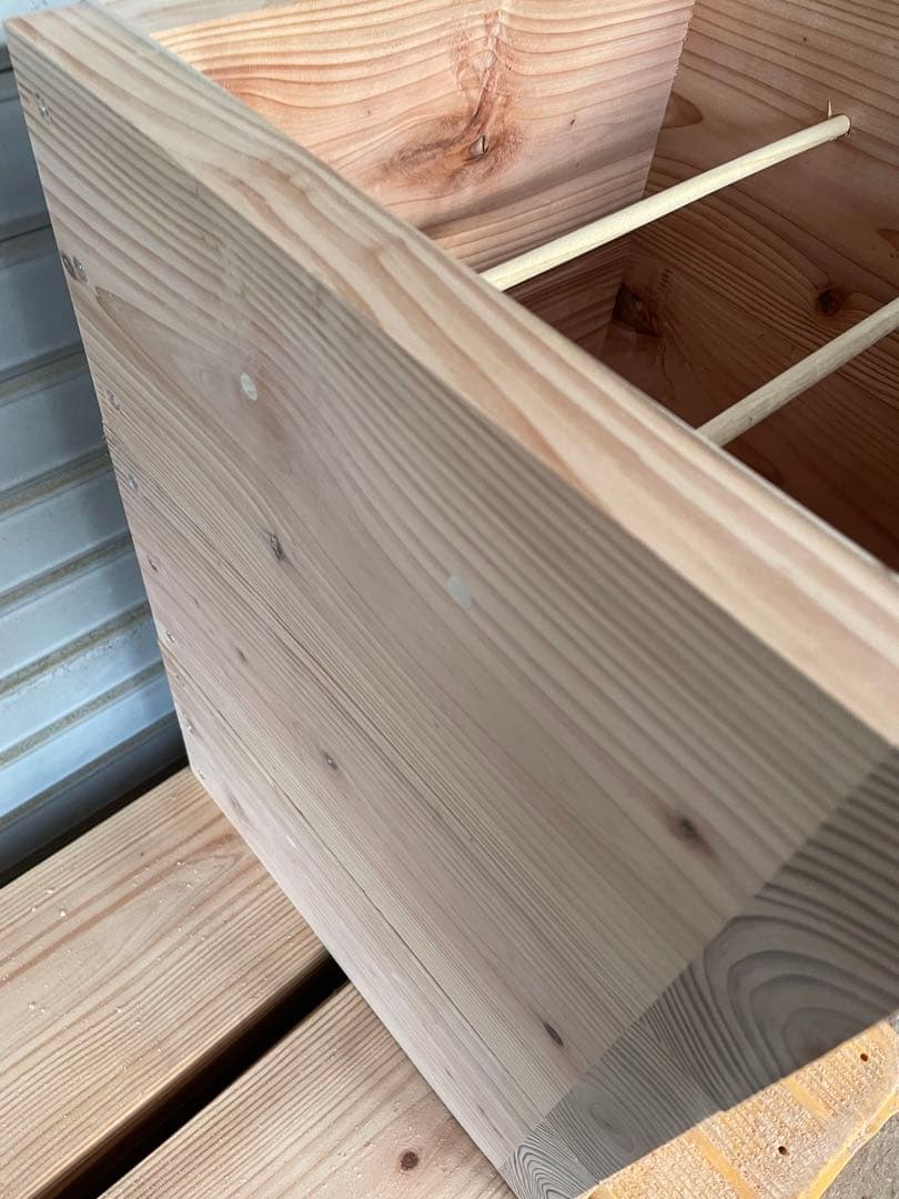 日本蜜蜂重箱式巣箱の継箱三箱！ハニーズハウス用！超訳あり特価！ニセット送料無料