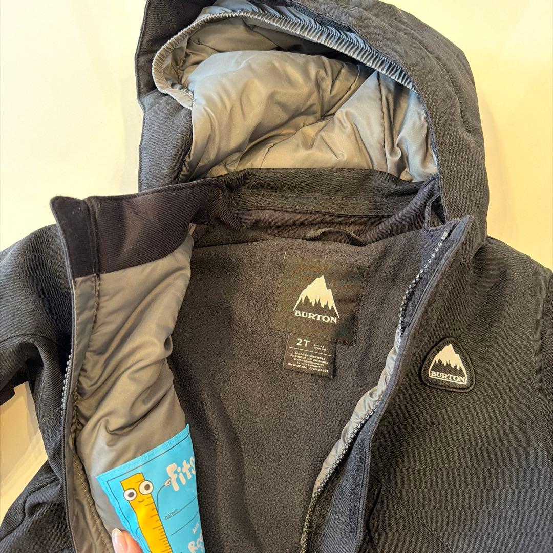 子供用スノーボードオーバーオール ブラック　バートン　Burton 2T