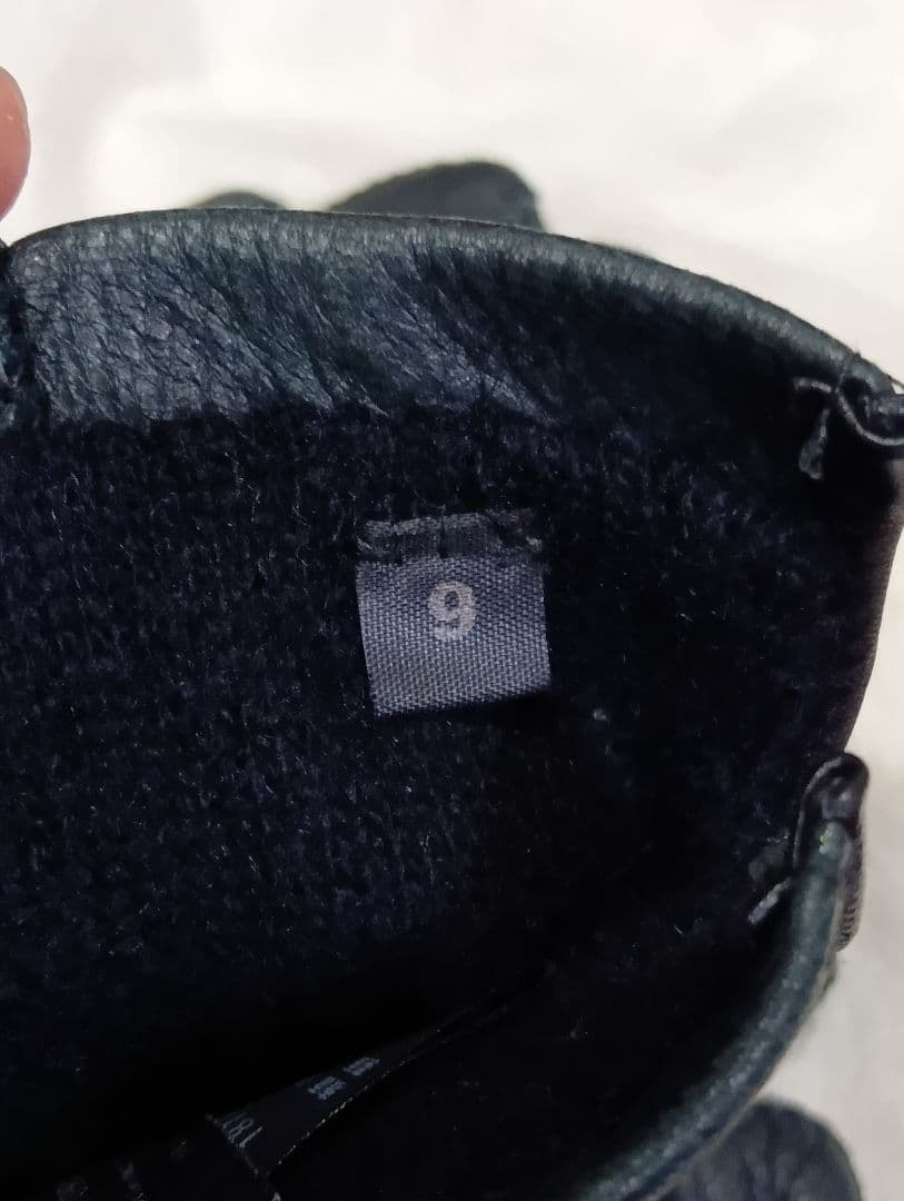 GUCCI ブラック 手袋（鹿革/カシミア）