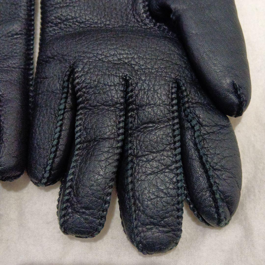 GUCCI ブラック 手袋（鹿革/カシミア）