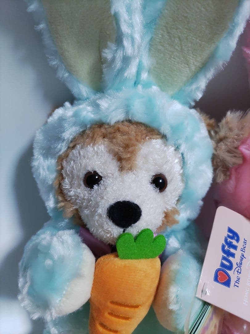 香港ディズニー限定　ダッフィー　シェリーメイ　イースターラビットぬいぐるみセット