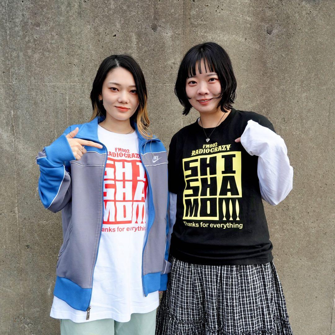 SHISHAMO×RADIO CRAZYコラボTシャツ　黒L 銀テープ付き