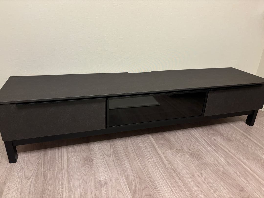 最終セール1/11まで／美品 テレビボード 幅180／ブラック／24年3月購入