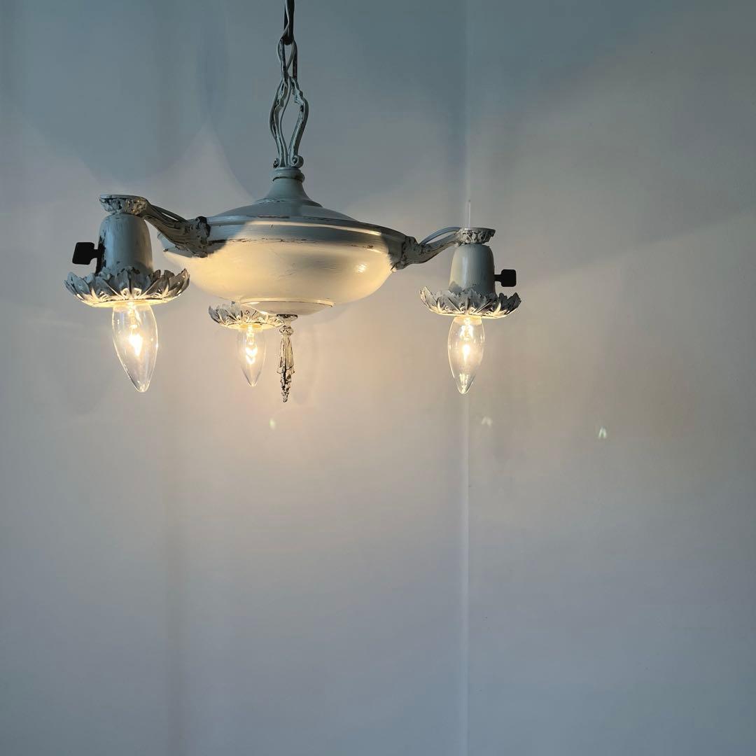 【アンティーク】1910sー20s シャンデリア BRYANT照明 ペンダント