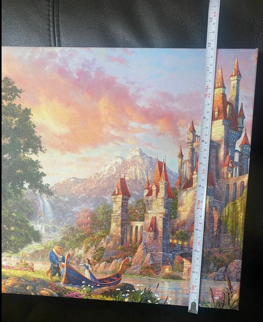 ディズニー　美女と野獣　カルフォルニア　ウォールアート　絵画